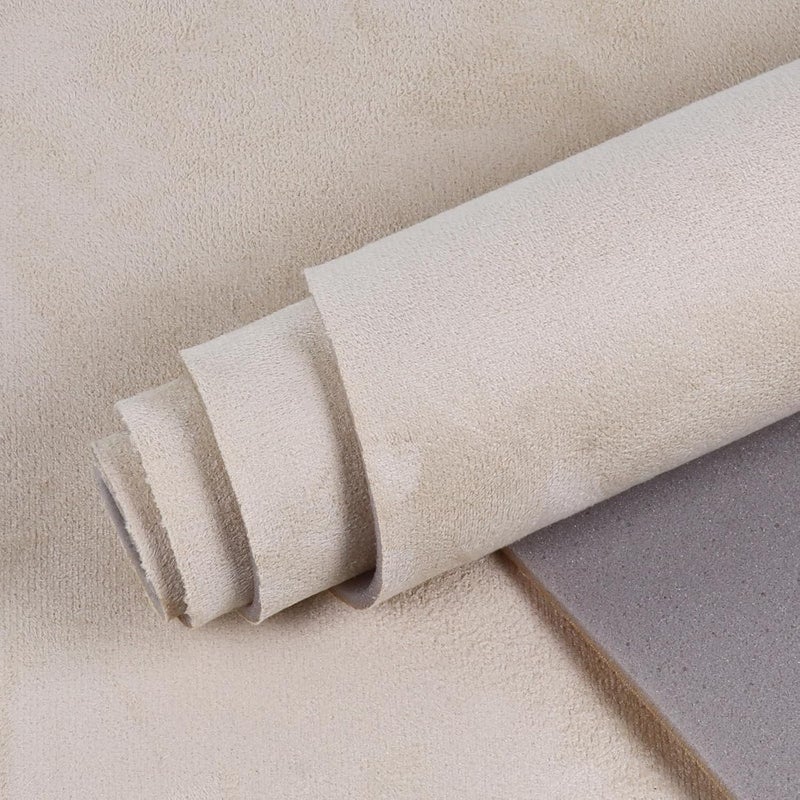 4Bang 100"x60" Suede Headliner Fabric with 1/9 inch Foam Backing Auto Headliner,Easy to Install & Colorfast for Car Repair and Replace Headliner (Beige, 8.3ftx5ft) - Image 4